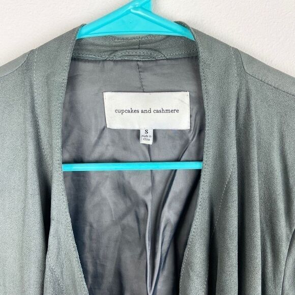 Cupcakes & Cashmere Leather Suede Moto Jacket - Picture 6 of 7